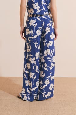 Pantalon &agrave; motifs ;${refinementColor}