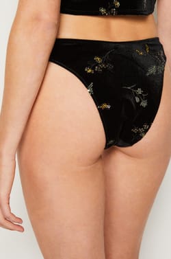 Embroidered Velvet Brazilian;${refinementColor}