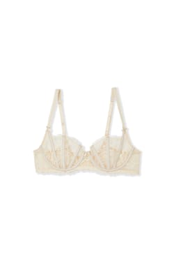 Balconette Bra in Tulle and Satin;${refinementColor}