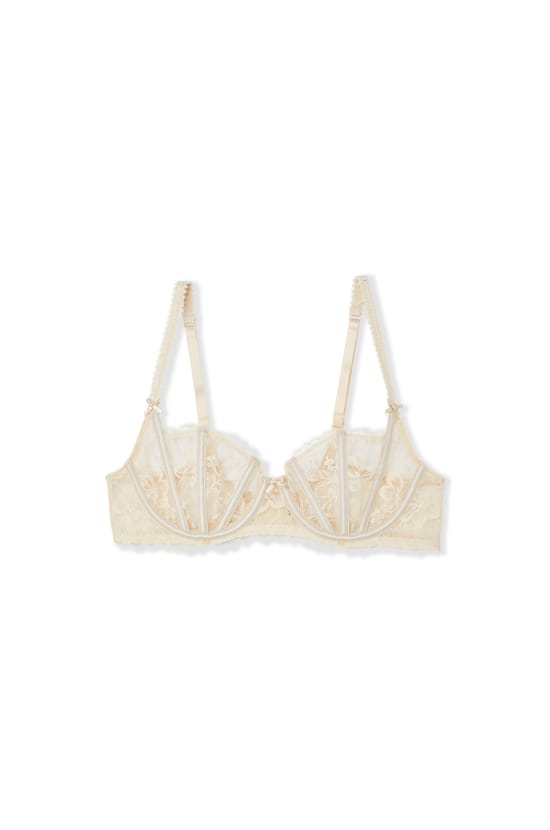 Soutien-gorge corbeille en tulle et satin;${refinementColor}