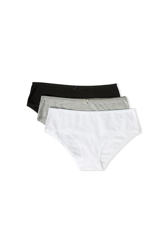 Pack of 3 Organic Cotton Boyshorts;${refinementColor}