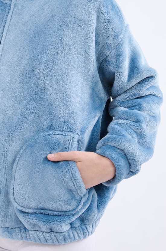 Veste de pyjama à manches longues;${refinementColor}