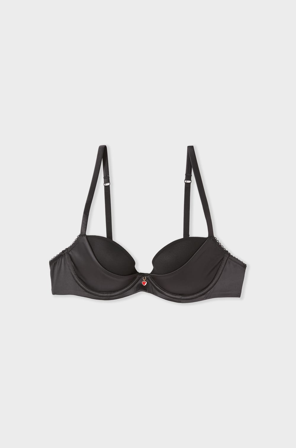 Soutien-gorge push-up satin&eacute; avec charm;${refinementColor}