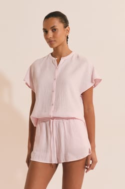 Short de pyjama en coton;${refinementColor}