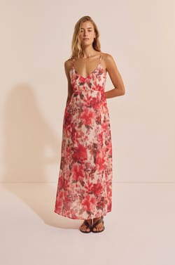 Robe longue &agrave; motifs;${refinementColor}