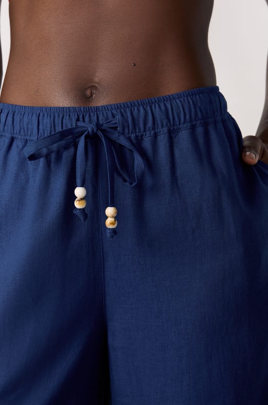 Pantalón de playa ancho;${refinementColor}