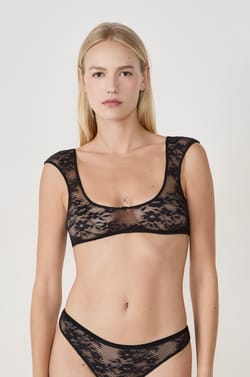 Brassière en dentelle sans armatures;${refinementColor}
