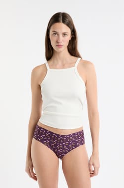 Hipster in seamless microfiber with cherry motifs;${refinementColor}