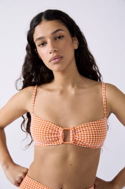 Bandeau haut de maillot imprimé;${refinementColor}