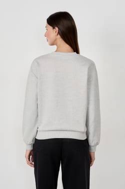 Heart print sweatshirt;${refinementColor}
