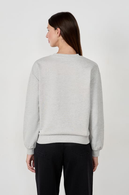 Sweat imprimé cœur;${refinementColor}
