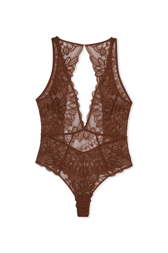 Backless Lace Bodysuit;${refinementColor}