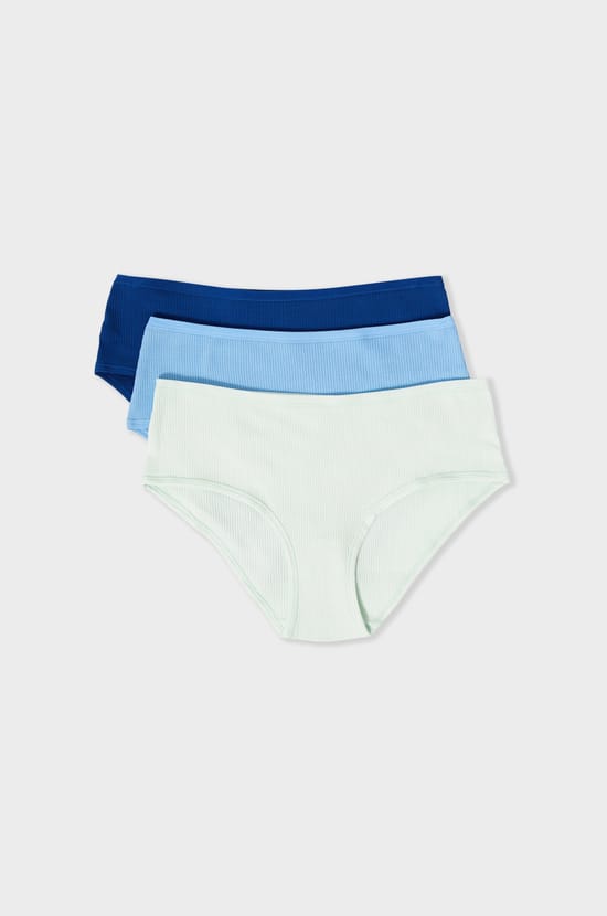 Pack of 3 Cotton Boyshorts;${refinementColor}