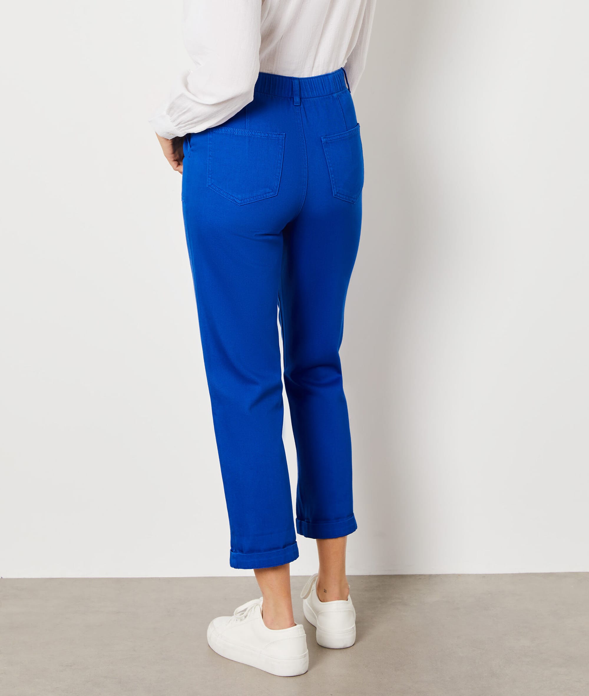 美品】HYEON carrot pants (dot) / navy