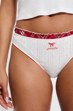Lot de 2 tangas en coton;${refinementColor}