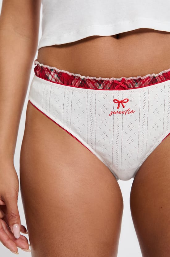 2er-Pack Tangas aus Baumwolle;${refinementColor}