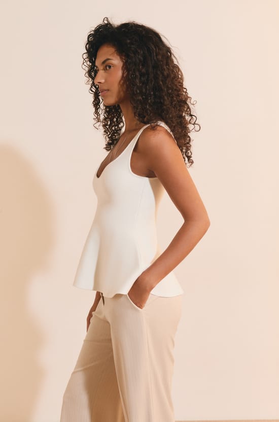 Top en maille;${refinementColor}