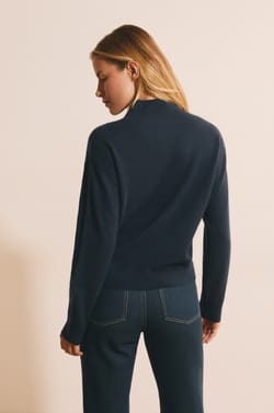 Pull &agrave; manches longues 100% cachemire;${refinementColor}