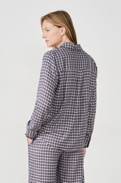 Chemise de pyjama à carreaux;${refinementColor}
