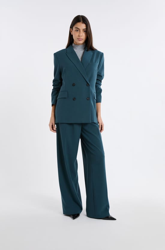 Blazer &agrave; fermeture crois&eacute;e;${refinementColor}