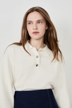 Long-Sleeved Polo Shirt;${refinementColor}