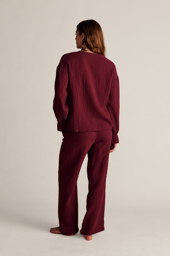 Chemise de pyjama en coton;${refinementColor}