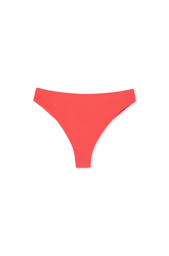 Braga de bikini brasile&ntilde;a de cintura alta satinada;${refinementColor}