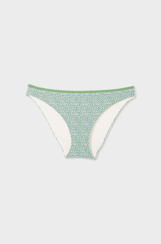 Culotte bikini bas de maillot fleuri;${refinementColor}