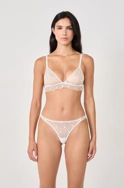 Soutien-gorge triangle avec broderie citron;${refinementColor}