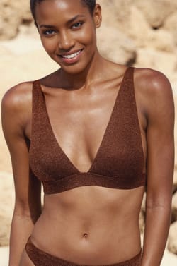 Top triangular foulard sin aros irisado parte superior de bikini;${refinementColor}