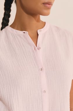 Chemise de pyjama en coton;${refinementColor}