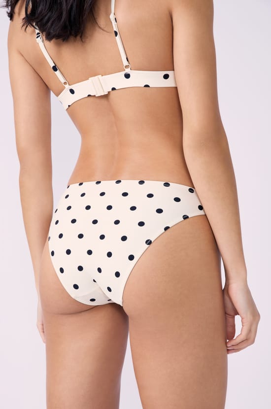 Polka dot bikini bottom;${refinementColor}