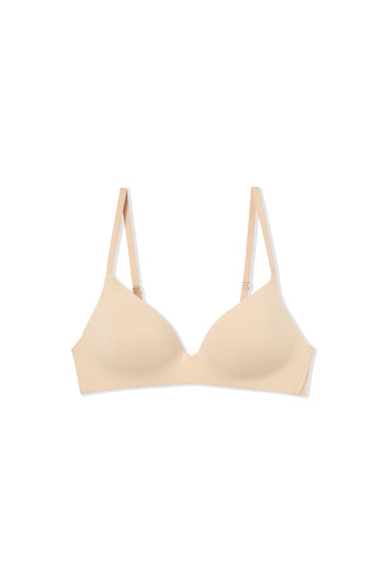 Soutien-gorge triangle sans armature en microfibre;${refinementColor}