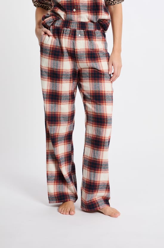 Pantalon de pyjama à carreaux;${refinementColor}