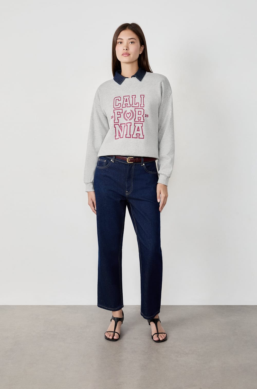 Sweat "California" en coton;${refinementColor}