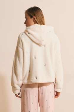Veste avec capuche &agrave; motifs lapins;${refinementColor}