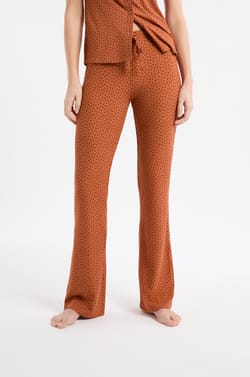 Pyjama Trousers with Heart Motifs;${refinementColor}