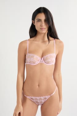 Soutien-gorge N.9 - Balconnet &agrave; broderie c&oelig;urs;${refinementColor}