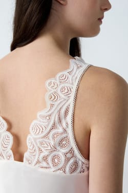 Satin Pyjama Tank Top;${refinementColor}