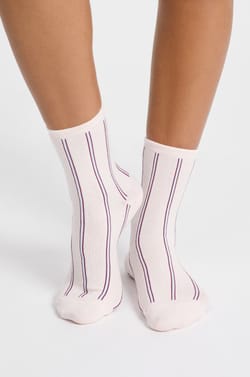 Patterned socks with cotton;${refinementColor}