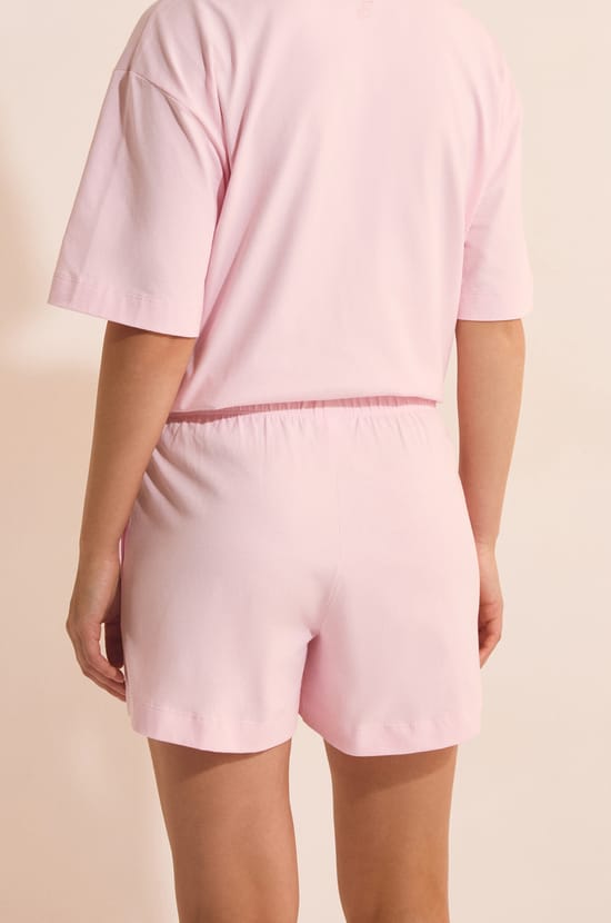 Short de pyjama boyfriend en coton;${refinementColor}