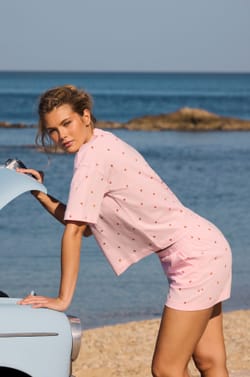 2-Piece Pyjamas with Strawberry Print;${refinementColor}