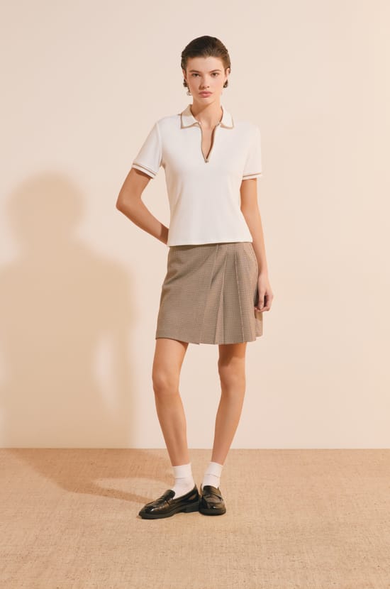 T-shirt col polo;${refinementColor}