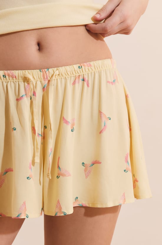 Pantal&oacute;n corto de pijama estampado;${refinementColor}