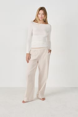 Pantalon de pyjama &agrave; rayures;${refinementColor}