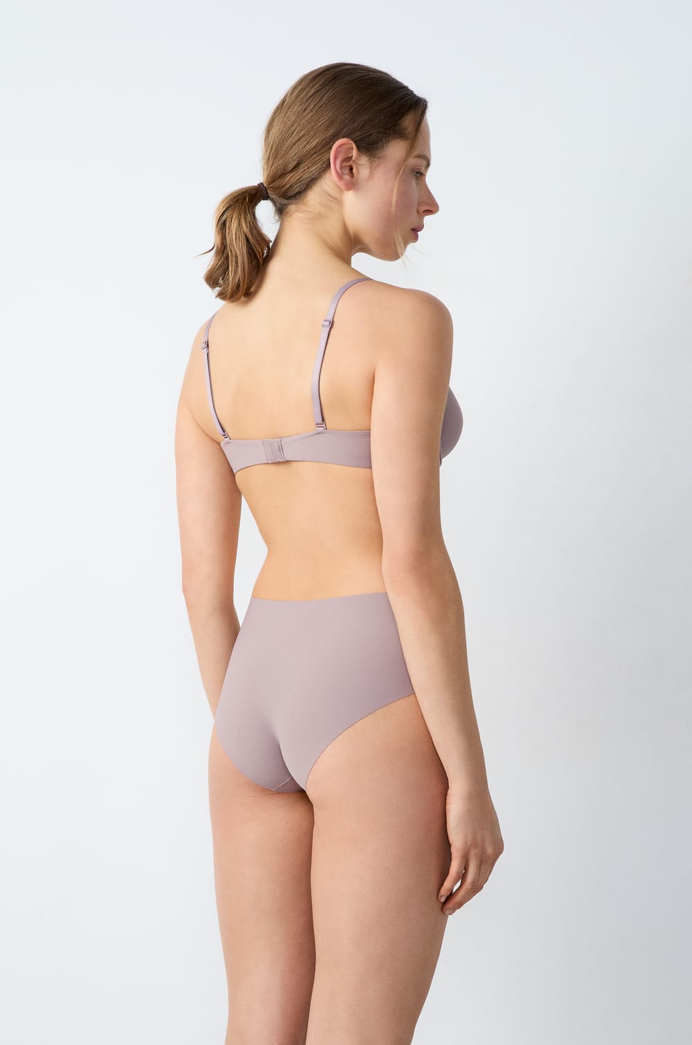 Microfiber Unlined Demi Bra;${refinementColor}