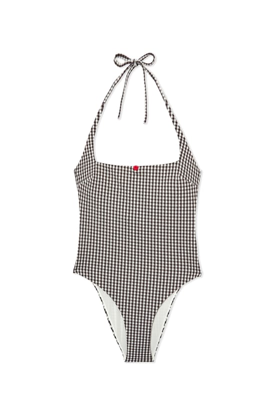 Maillot de bain 1 pi&egrave;ce vichy avec n&oelig;uds;${refinementColor}