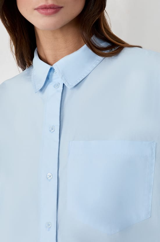 Long-sleeved poplin shirt;${refinementColor}