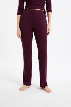 Straight Pyjama Trousers;${refinementColor}