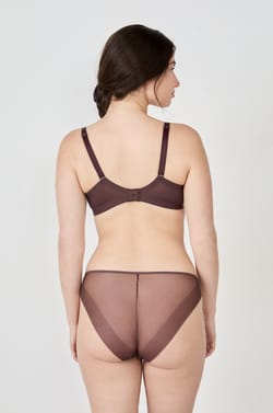 Soutien-gorge coques fines en tulle;${refinementColor}